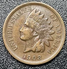 1908-S Indian Head Cent VF Very Fine Key Date Penny