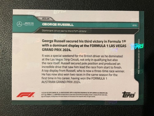 *PICK YOUR CARD* 2024 Topps Now Formula 1 F1 Base Set (UPDATED Jan 22, 2025) - 第 156/172 張圖片