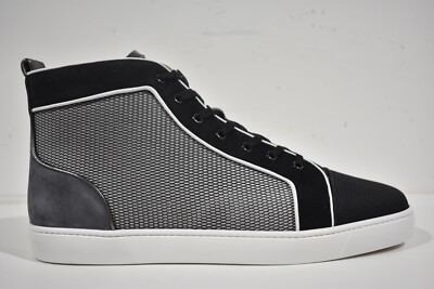 Christian Louboutin Louis Orlato Flat Black Grey White High  display picture 1