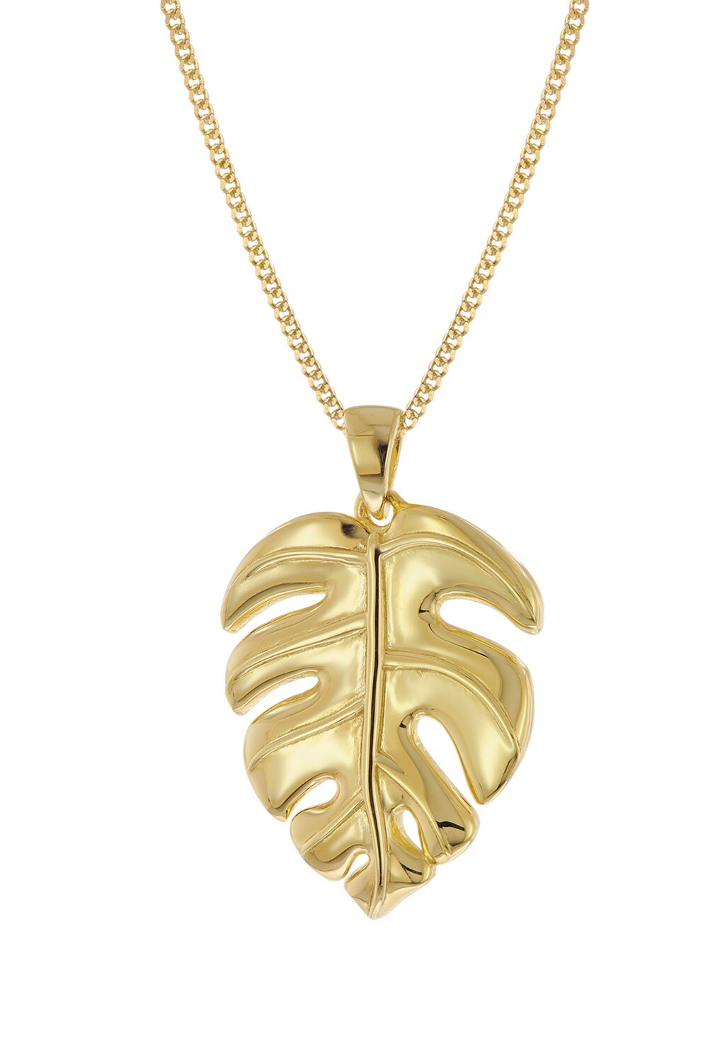 МОДНЫЙ придурок Дамен-Хальскетт Монстераблатт 925 Silber Vergoldet 15956 7690₽