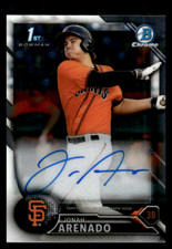 2016 Bowman Chrome #BCAP-JA Jonah Arenado San Francisco Giants  Auto