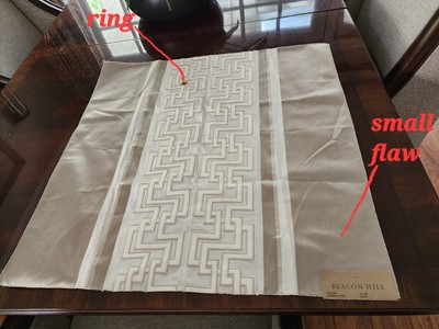 Beacon hilll fabric silk  with leather stripe leandro Silver retails for $200 yd