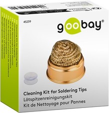 Goobay L&ouml;tspitzenreiniger-Set - Reinigungswolle - Metallhalterung - Saugnapf