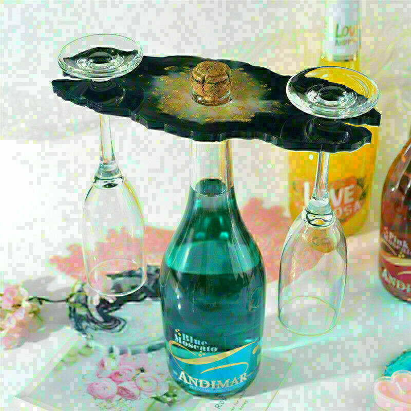 Silicone Resin Mold for Wine Rack Coaster Glass Holder DIY Epoxy Craft