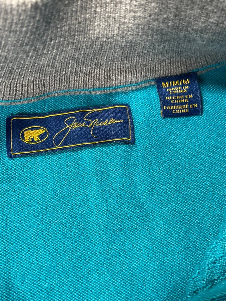 Chaleco de punto azul Jack Nicklaus para hombre talla M SKU 7101 Foto 3 de 4