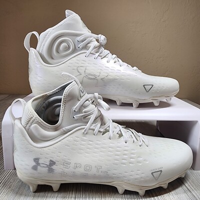 Under Armour Spotlight MC White Football Cleat Mens Size 14 New 3026482-100