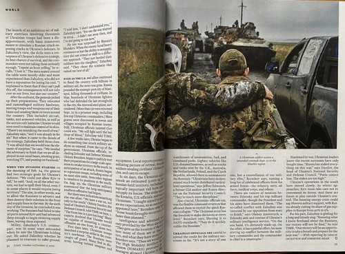 Time Magazine 2022 The General Valeriy Zaluzhny Ukraine War Putin Oct 10/17 - Picture 4 of 5