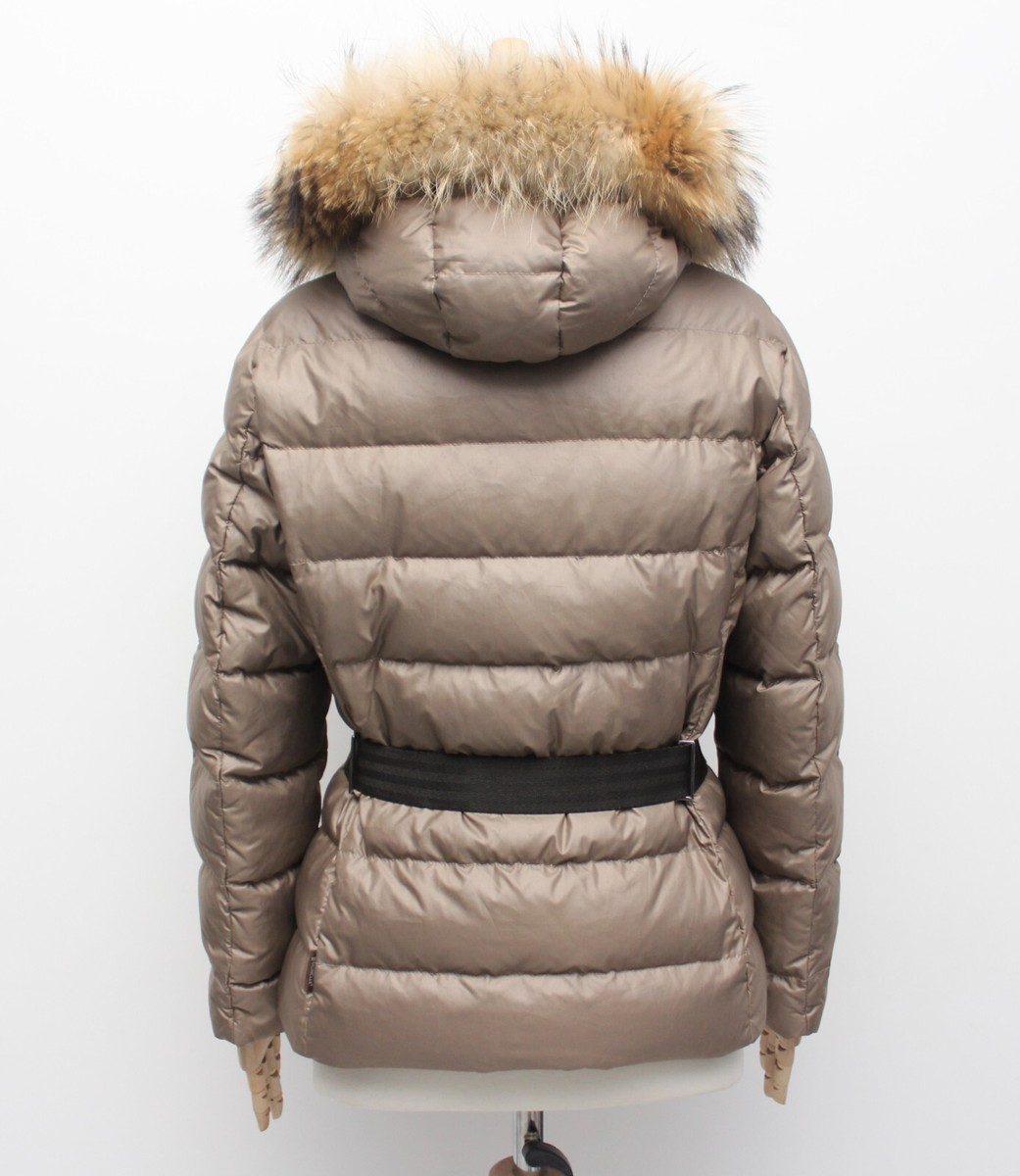 Women's MONCLER Angers Quilted Down Puffer Jacket Hooded Fur Women's MONCLER Angers Quilted Down Puffer Jacket Hooded Fur