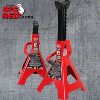 #ad Torin BIG RED T43202 Steel Jack Stands: 3 Ton 6000 lb Capacity Red 1 Pair $36.60