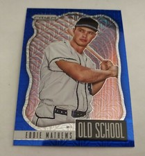 2021 Panini Prizm Old School Blue Mojo (61/199) Eddie Mathews #OS-4 HOF MINT