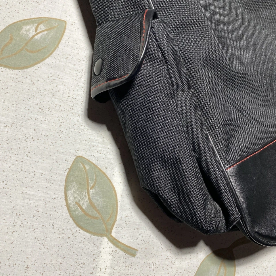 Polo Ralph Lauren Bag Messenger Crossbody Shoulder Black Red Logo - Image 3 of 4