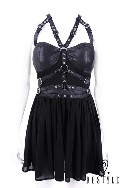 スーツ・フォーマル・ドレス CUT SEW LACE HARNESS DRESS Ameri（アメリ）の「CUT SEW LACE HARNESS DRESS（ワンピース