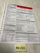 Fiche technique automobile Opel Corsa 1.5 TD édition 1990 RTA