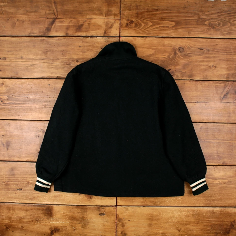 Vintage Holloway Varsity Jacket XL 80s Bomber Letterman Patch USA Made Green - Image 2 of 4