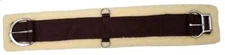 FLEECE GIRTH Double Roller Buckle Horse Size Cinch Stainless Steel Hardware