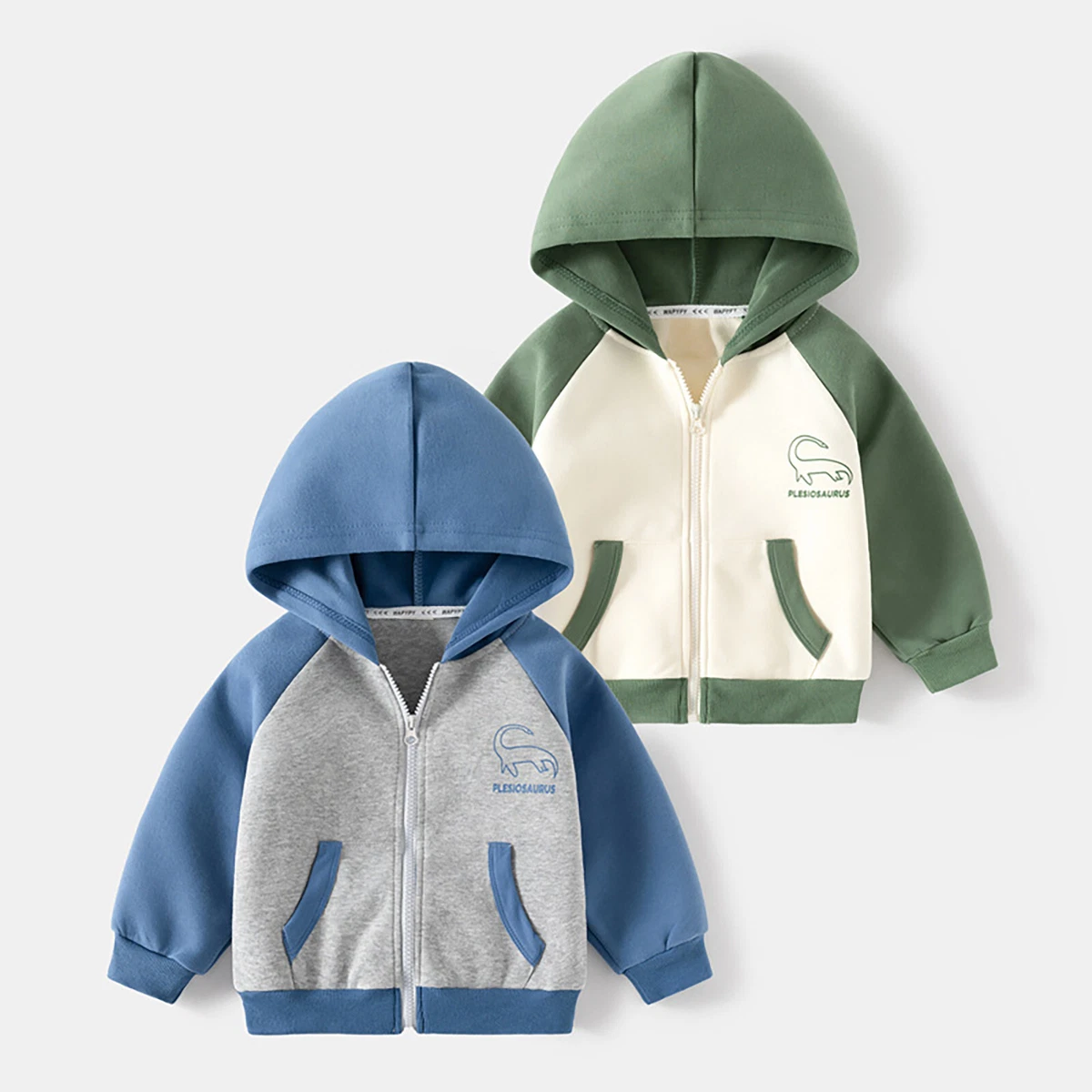 Toddler Baby Girls Boys Long Sleeve Dinosaur Print Hoody Jacket