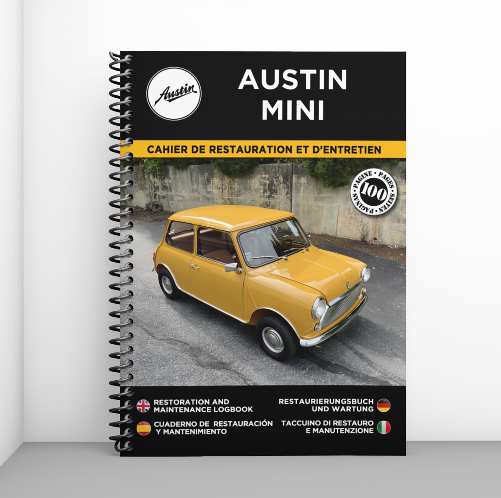 Carnet de bord Austin Mini pour sauvegarder l histoire et la passion de votre auto
