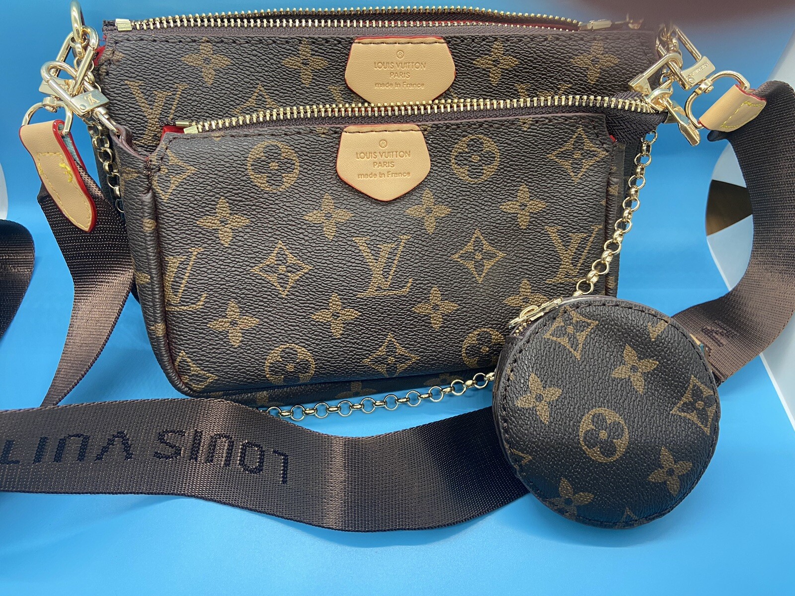 Louis Vuitton LV Monogram Cross Body Bag/purse Gem