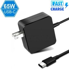 65W Type-C USB-C Laptop Adapter Charger for Dell HP Lenovo ASUS Acer Cellphones