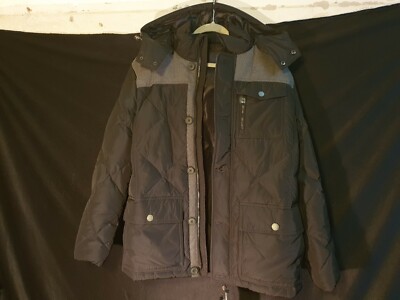 NEU & OVP Finn Flare Herren Daunen Jacke Langarm A18-22010 Mantel Kapuze L 