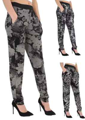 Damen 2 Taschen Tydye bedruckt Haremshose Hippie Hose Baggy Hose UK8-26