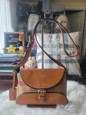 Authentic Burberry  Nova Check  Small Henham Crossbody Bag -USED( PRE-LOVED)