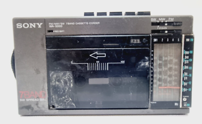 Sony WA-5000 - 7 Band Radio Cassette-Corder Model SW-AM-FM - NOT