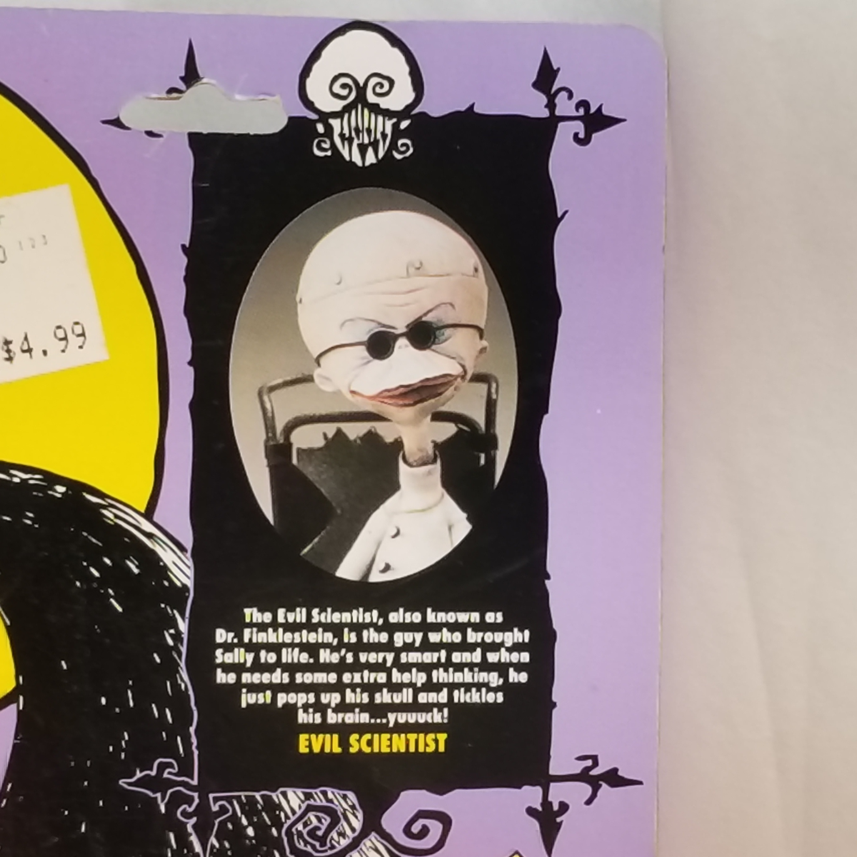 Nightmare Before Christmas Evil Scientist Mint in Vintage Hasbro