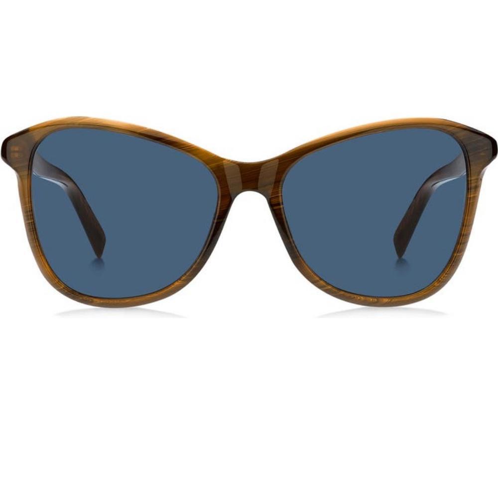Givenchy Gradient Brown Horn Cat Eye Sunglasses Blue Lenses  display picture 1