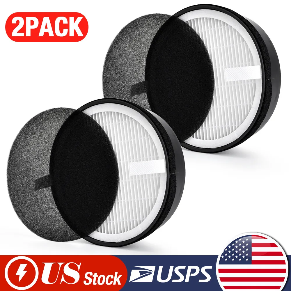 2 Pack Replacement Filter HEPA for LEVOIT Air Purifier LV-H132-RF