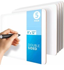 5 Lakeshore Dry Erase Board 9"X12"- Portable Dry Erase Lap Board, Handheld NEW