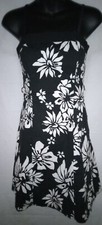 Dress White House Black Market Strapless Floral Party Cotton Cocktail Wedding 0