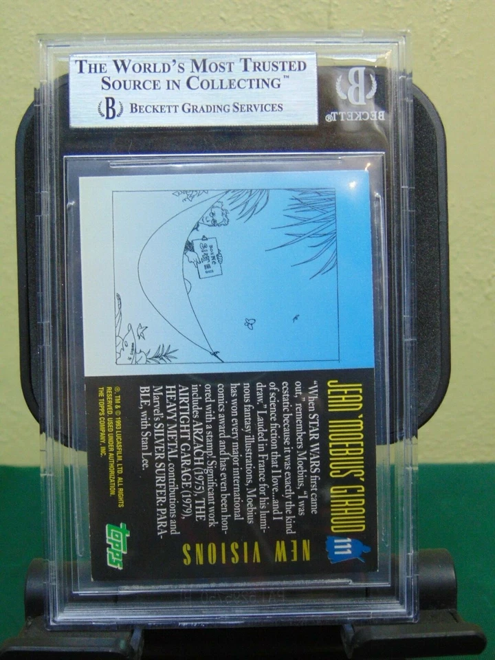 1993-95 Star Wars Galaxy Card #111 C-3PO Jean Giraud Moebius SIGNED BAS Beckett! - Image 2 of 2