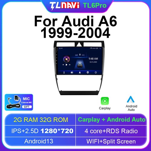 Multimedia Stereo Player GPS Navigator For Audi A6 C5 S6 RS6 2002-2006 Car Radio - Foto 26 di 32