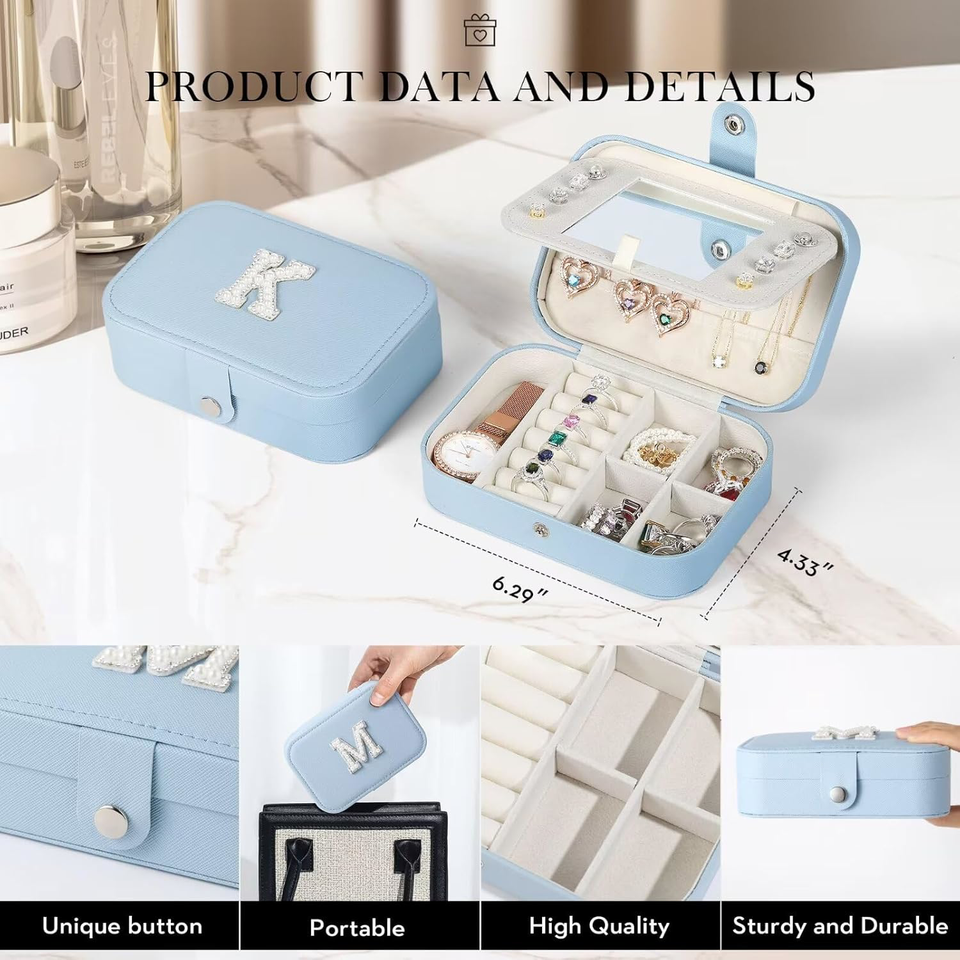 TINGN Travel Jewellery Case, Travel Jewellery Organiser, Stackers