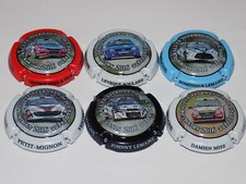 Série de 6 Capsules de champagne RALLYE D'EPERNAY N°15.l  au 15.q