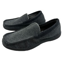 Wembley Venetian Moccasin Slippers Indoor/Outdoor House Shoe Gray XXL 13-14