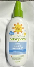 Babyganics Mineral Sunscreen Spray SPF 50 - 6 Oz - Exp 05/26