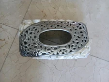 New Silver Shelled Tissue Cover