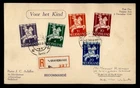 DR WHO 1946 NETHERLANDS FDC CAROUSEL HORSE COMBO R51480