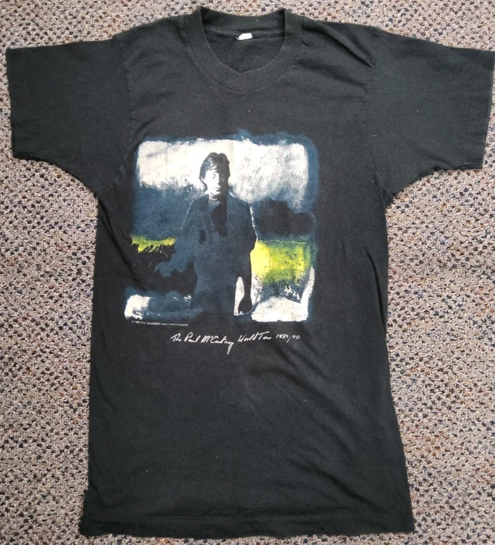 Paul McCartney World Tour 1989-90 T-Shirt Original Vintage | eBay