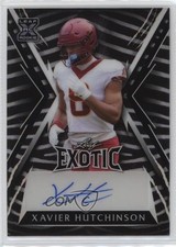 2023 Leaf Exotic Zebra Prismatic 6/13 Xavier Hutchinson #BA-XH1 Auto 10k8
