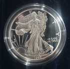 1997-P ONE OUNCE SILVER AMERICAN EAGLE ONE DOLLAR PROOF COIN W/ BOX & COA