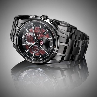 CITIZEN ATTESA BY1005-73Z Shades of Red Eco Drive Titanium Men's