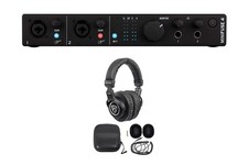 Arturia Minifuse 4 Black 4x4 USB MIDI Audio Recording Interface Headphones