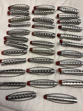 Vintage Tip Top USA Hair Curlers Silver Aluminum Perm Rod Lot of 33