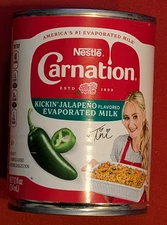 Nestle Carnation Kickin' Jalapeno Flavored Evaporated Milk NEW Best By 11/30/25