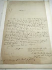 MARQUIS DE BAILLY Autograph Signed 1824 DEPUTE MAYENNE MONUMENT QUIBERON