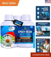 51 Oz Deep Pour Epoxy Resin Kit Food Safe, Heat Resistant Easy Use