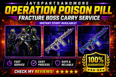 Operation Poison Pill Operators and Animated Camos Carry Service BO7 Endgame
